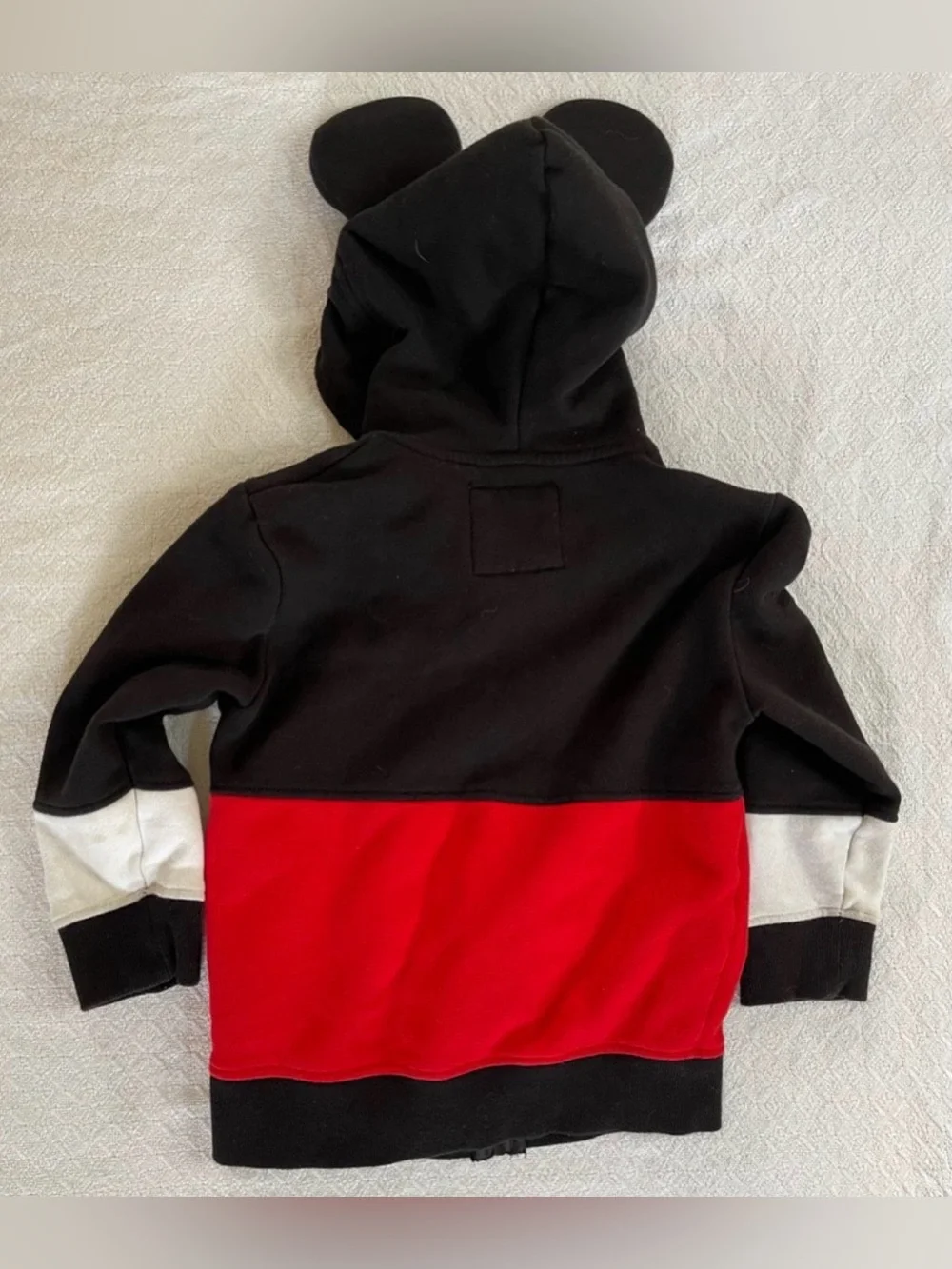 Disney Parks Mickey Mouse Signature Black and Red Jacket with Mouse Ears Hood